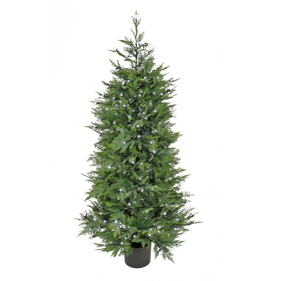 5 ft. Cypress Tree with Multi-Function LED Lights