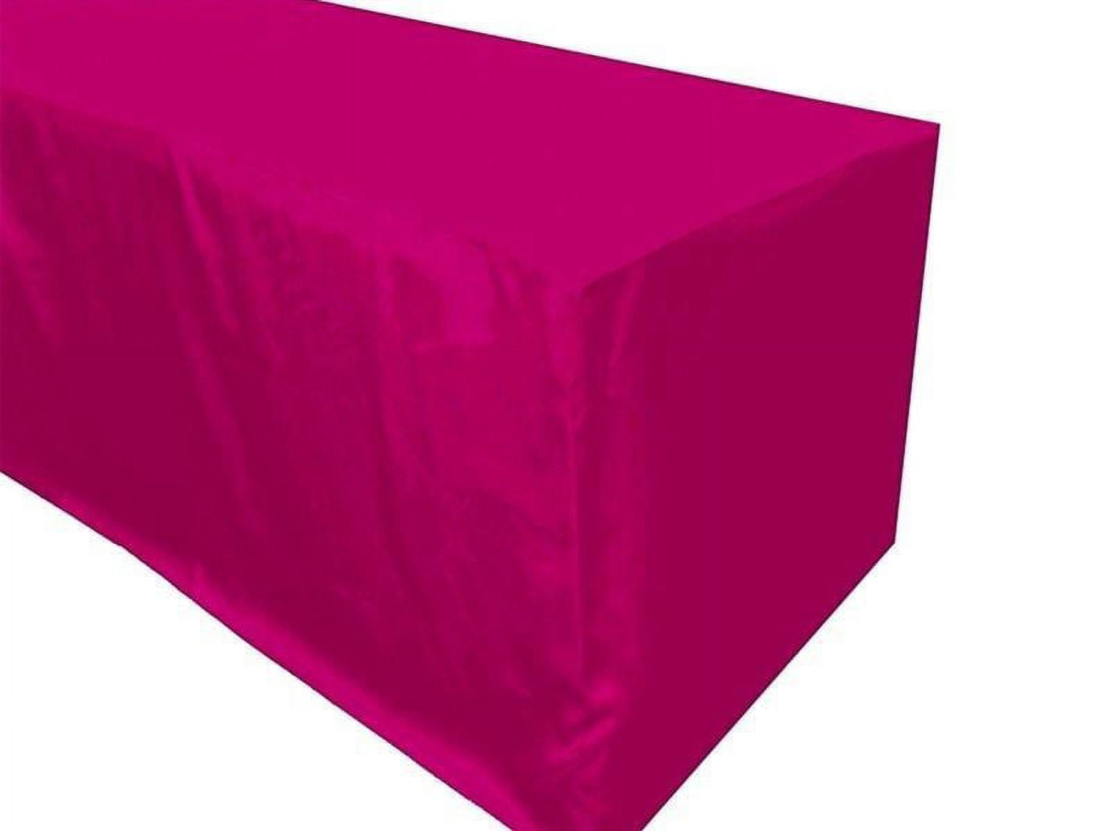 4' ft Fitted Polyester Tablecloth OPEN BACK TableCover Trade show Booth
