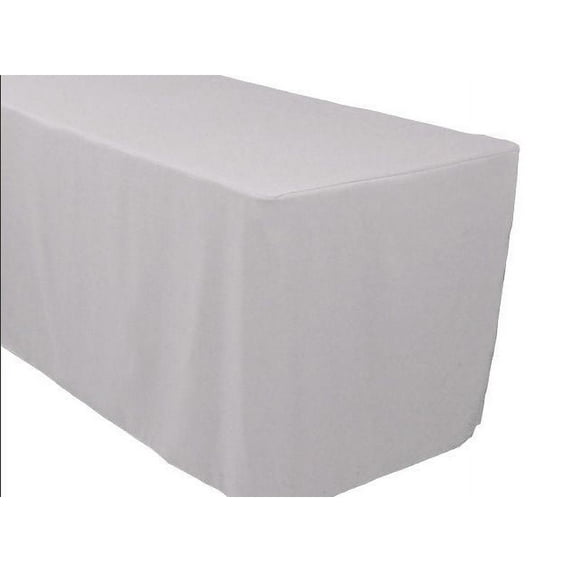 5' ft. Fitted Table Cover WATERPROOF Table Cover Patio Shows Outdoor 10 Colors", (Color: Light Grey)