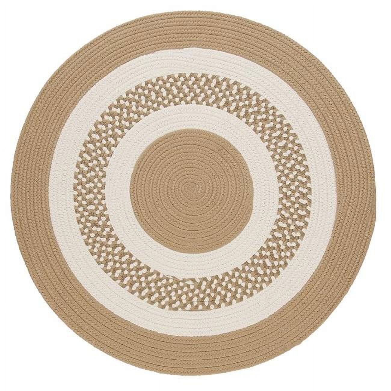 5 ft. Flowers Bay Down Round Rug, Cuban Sand - Walmart.com