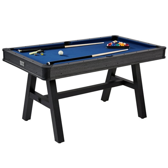 5 ft Harrison Pool Table, Billiard Table, Black/Blue, by Barrington Billiards Company