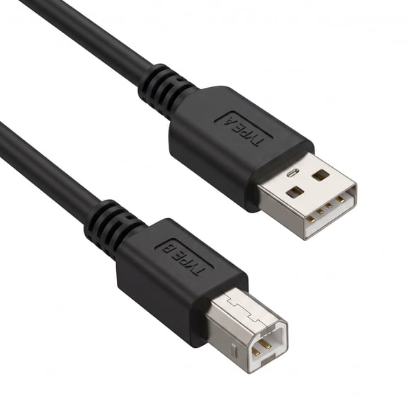 5 ft High Speed USB 2.0 Cable Compatible with Canon Pixma TS3722 Printer