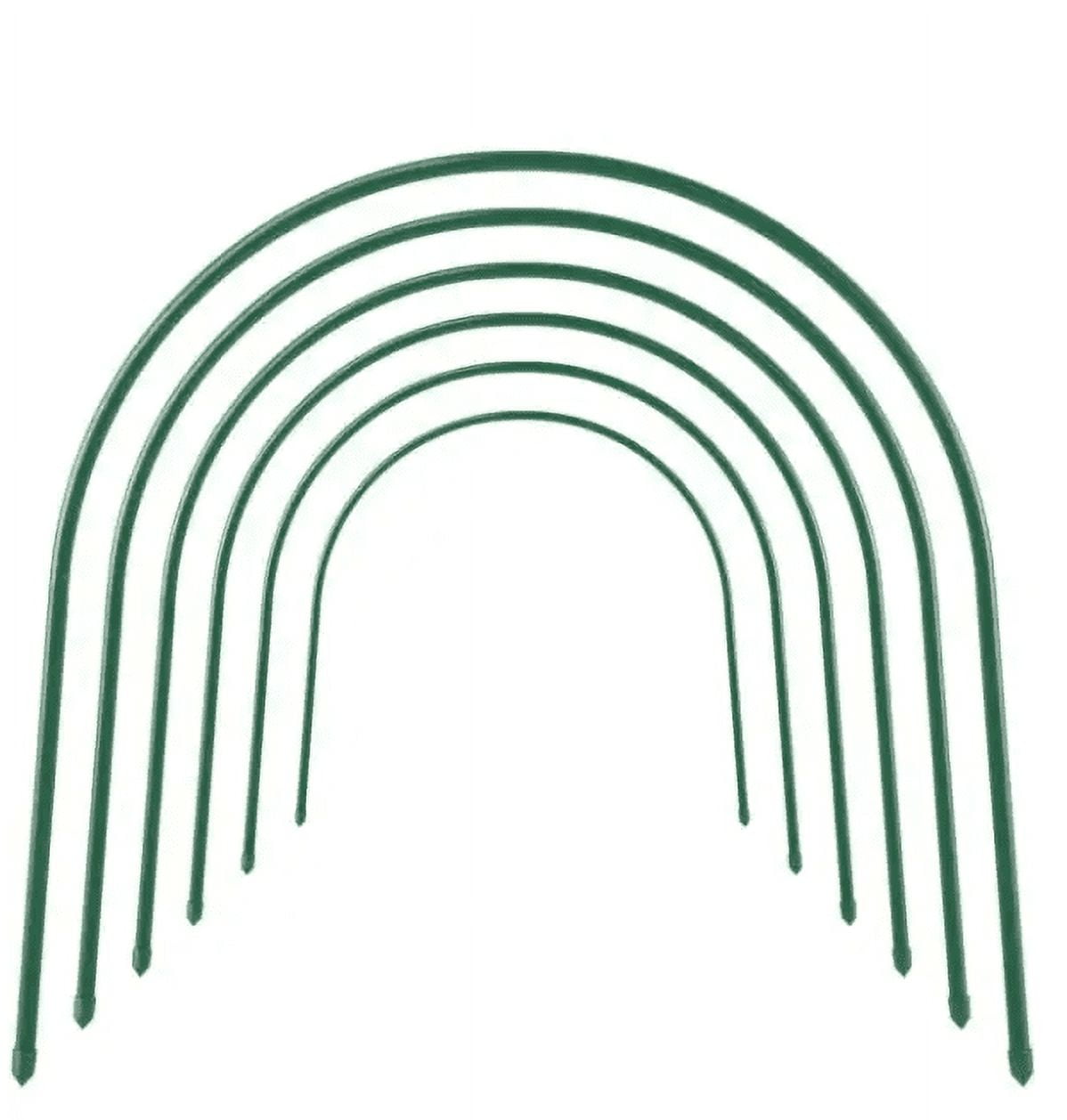 5 ft. Long with Dia 0.43 Steel Greenhouse Hoops, Rust-Free Grow Tunnel, Support Hoops for Garden (12-Pack)