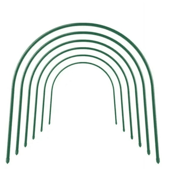 5 ft. Long with Dia 0.43 Steel Greenhouse Hoops, Rust-Free Grow Tunnel, Support Hoops for Garden (12-Pack)