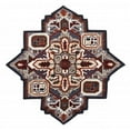 thumbnail image 1 of 5 ft. Maroon & Gray Medallion Area Rug, 1 of 1