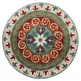 thumbnail image 1 of 5 ft. Round Red & Sage Medallion Area Rug, 1 of 1
