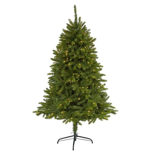 5 ft. Sierra Spruce Natural Look Artificial Christmas Tree with 200 Clear LED Lights