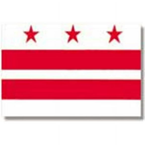 5 ft. X 8 ft. Nyl-Glo District of Columbia Flag