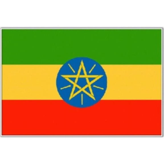 5 ft. X 8 ft. Nyl-Glo Ethiopia Flag