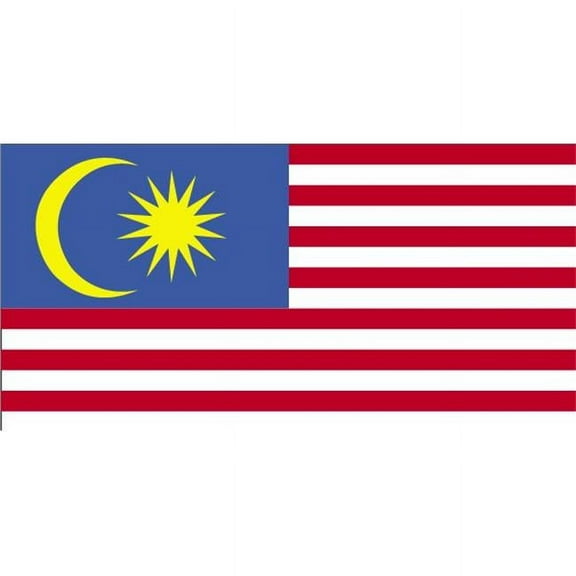 5 ft. X 8 ft. Nyl-Glo Malaysia Flag