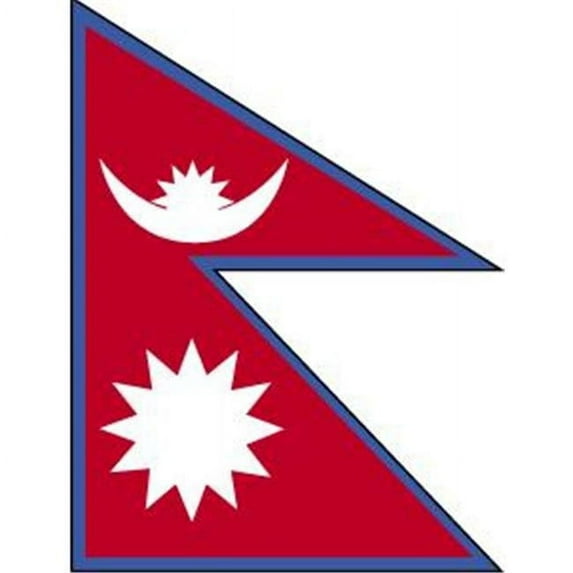5 ft. X 8 ft. Nyl-Glo Nepal Flag