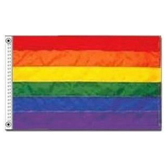 5 ft. X 8 ft. Nyl-Glo Rainbow Flag