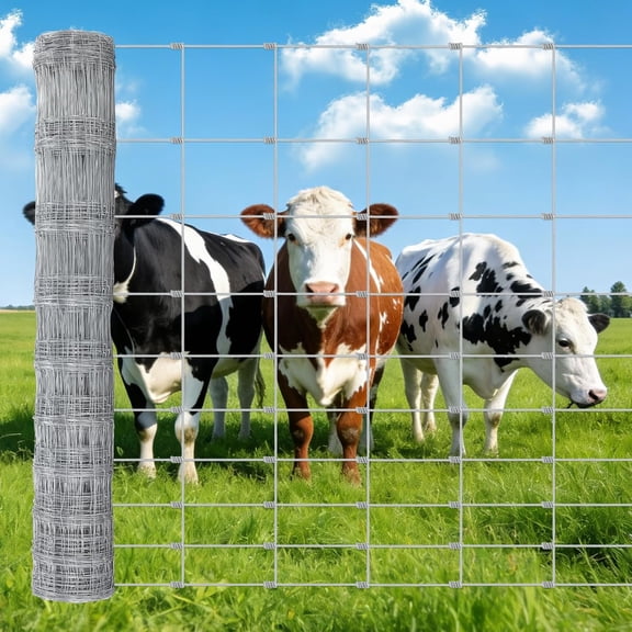 5 ft x 164 Ft 14 Gauge Galvanized Cattle Fence for Goat Sheep Hog
