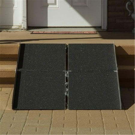 5-ft x 36-in Portable Bariatric Multifold Wheelchair Ramp 800 lb. Weight Capacity, Maximum 10-in Rise