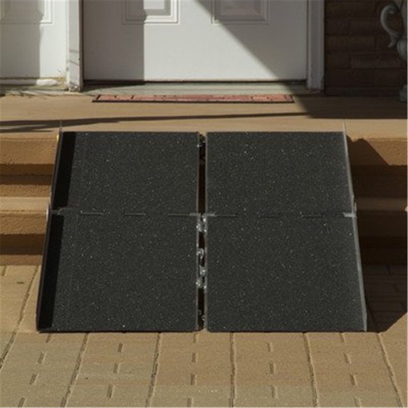 5-ft x 36-in Portable Bariatric Multifold Wheelchair Ramp 800 lb. Weight Capacity, Maximum 10-in Rise