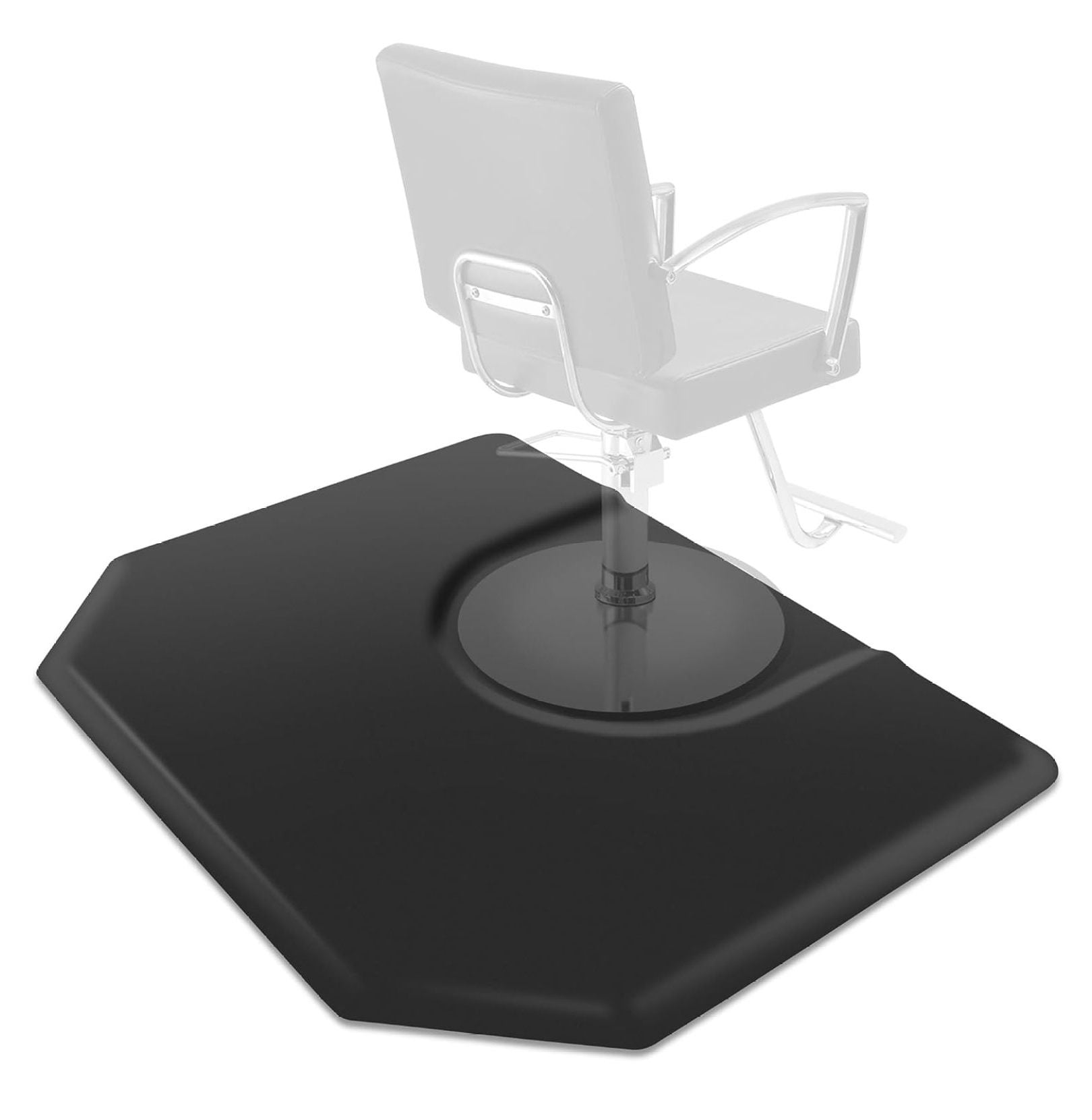 5 ft. x 4 ft. Salon & Barber Shop Chair AntiFatigue Mat Black