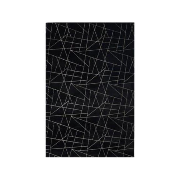 5 ft. x 7 ft.-6 in. Area Rug, Black & Gold