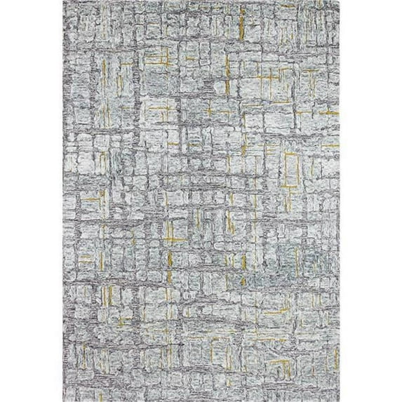 5 ft. x 7 ft. 6 in. Verona Transitional 100 Percent Wool Hand Tufted Area Rug, Grey