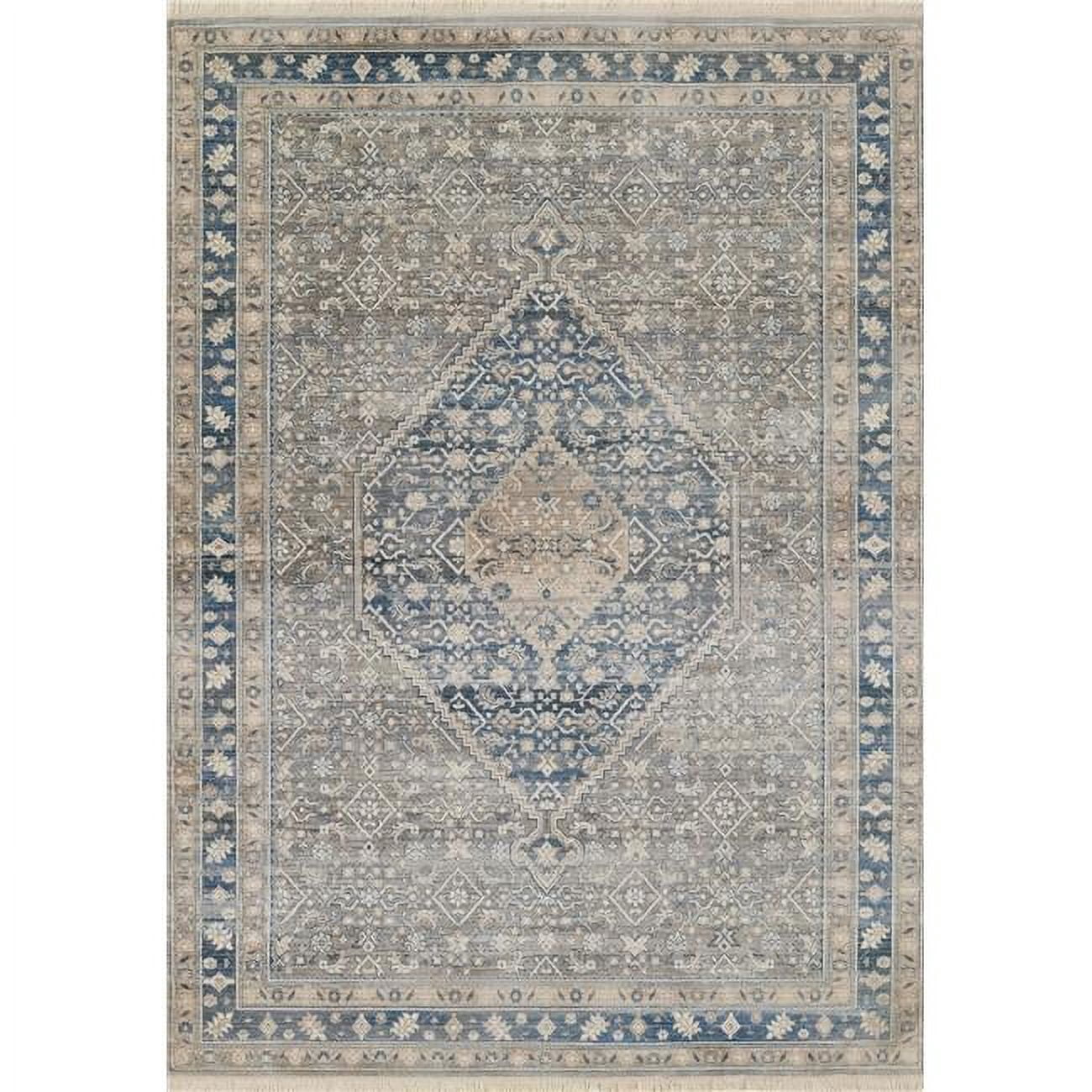 5 ft. x 7 ft. 9 in. Izmir Medallion Pattern, Machine Made Traditional ...