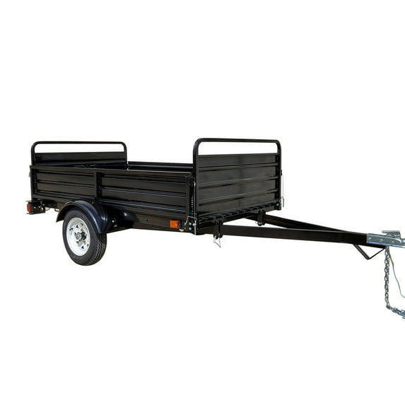 5 ft. x 7 ft. Multi Purpose Utility Trailer (Black Powder-Coated)