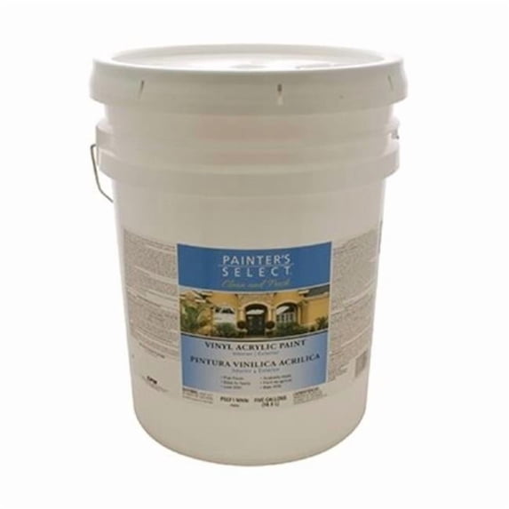 5 gal Clean & Fresh Maintenance Base & Top Coat Flat Paint, White