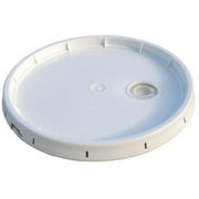 5 gal Encore Plastics 1046661 White Tear-Strip Lid w/ Tint Plug Fits 3.5, 5, and 6 gallon Pails
