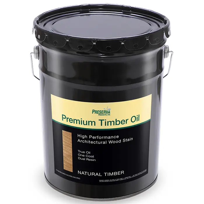 5 gal Preserva Products, Ltd. 70502 Natural Timber Premium Timber Oil High Performance Architectural Wood Stain