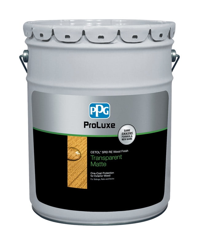 5 gal ProLuxe SIK250-009 Dark Oak SRD RE Reduced Emissions One-Coat Protection for Exterior Wood, Transparent Matte