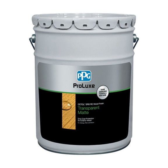 5 gal ProLuxe SIK250-078 Natural SRD RE Reduced Emissions One-Coat Protection for Exterior Wood, Transparent Matte