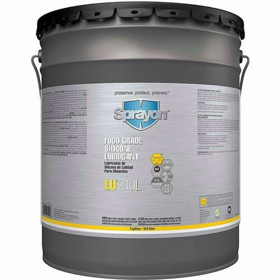 5 gal Sprayon LU210L Food Grade Dry Silicone Lubricant