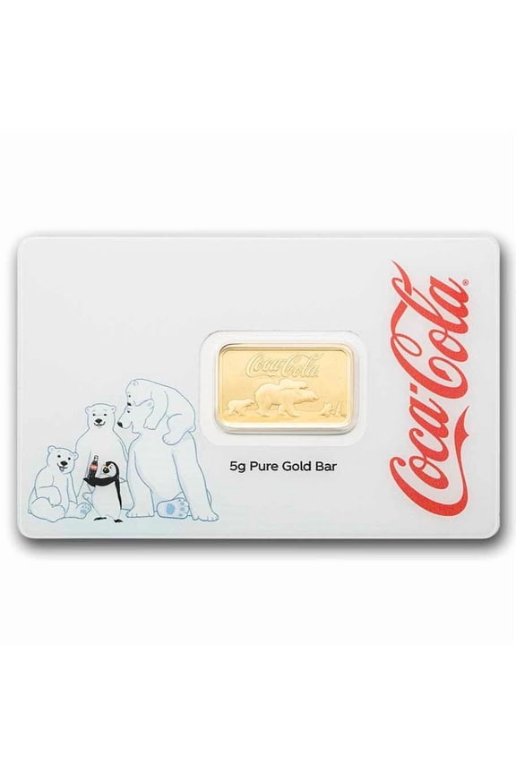 5 gram Gold Bar Polar Bear & Friends - Coca-Cola®
