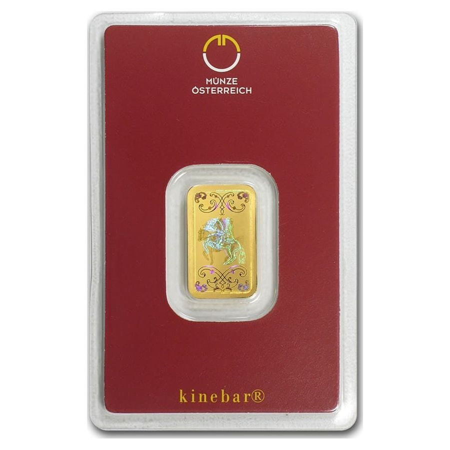 5 gram Gold Bar - KineBar Design (In Assay)