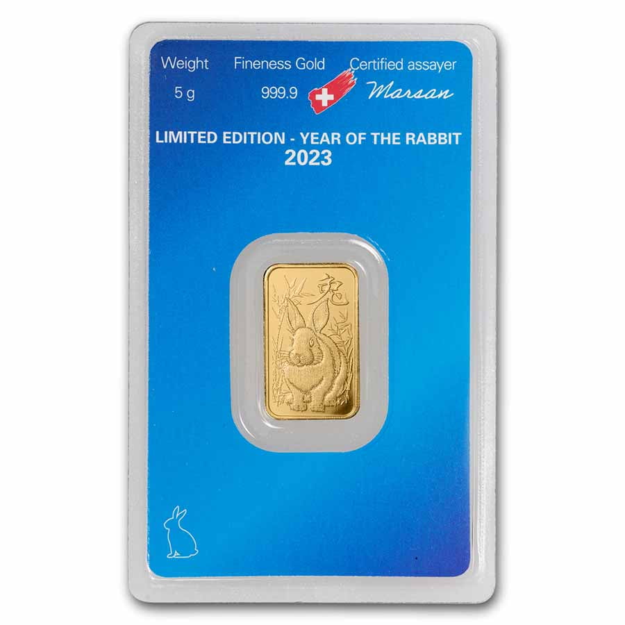 2023 5 gram Gold Bar - Argor-Heraeus Rabbit (In Assay) - Walmart.com