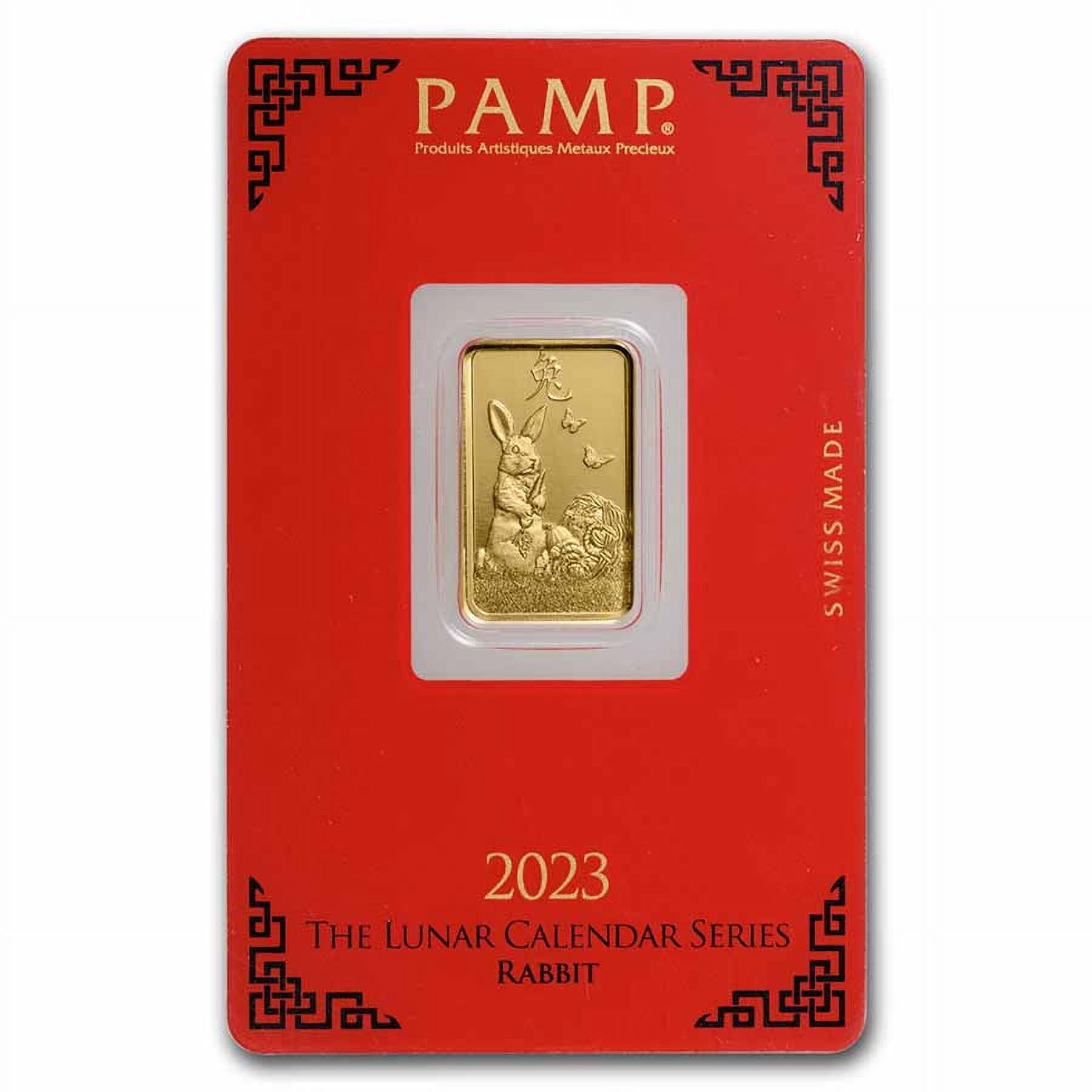 2023 5 gram Gold Bar - PAMP Suisse Year of the Rabbit (In Assay ...