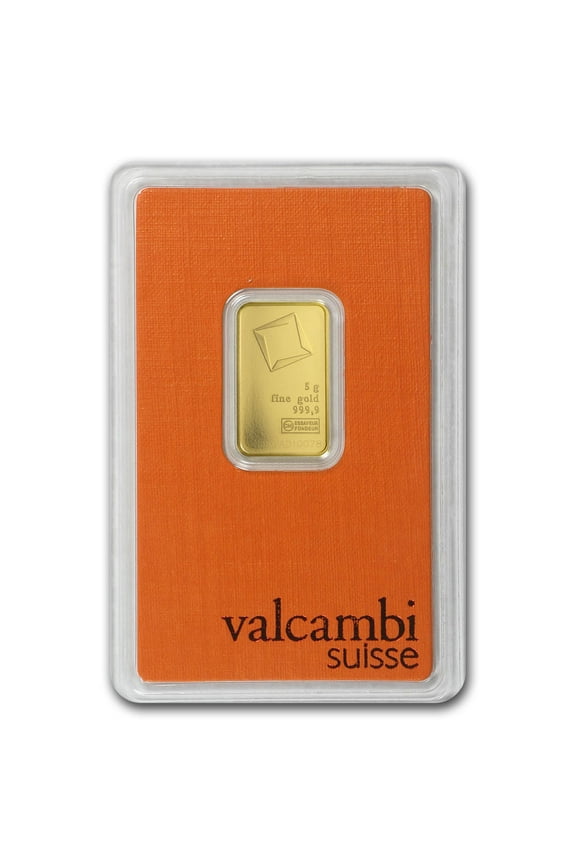 5 gram Gold Bar - Valcambi (In Assay)