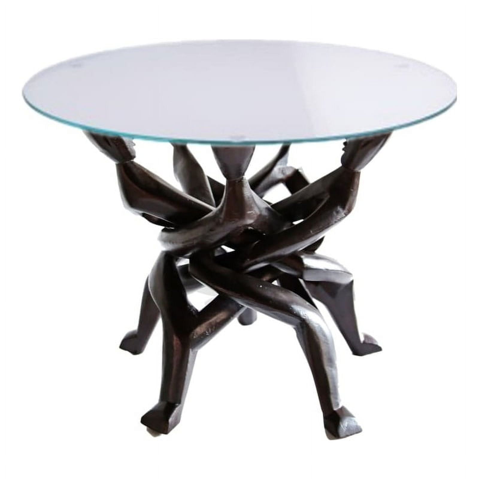 5head African Akan Unity Statue Accent Table Base