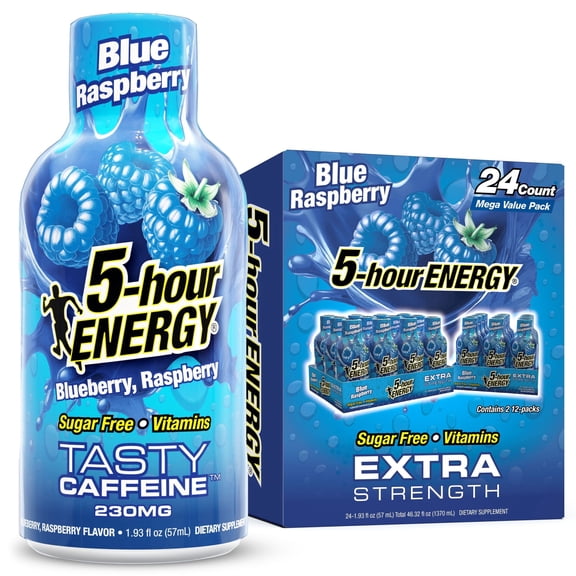 5-hour ENERGY Extra Strength Blue Raspberry Shot 1.93 Fl Oz 24 Pack Drink