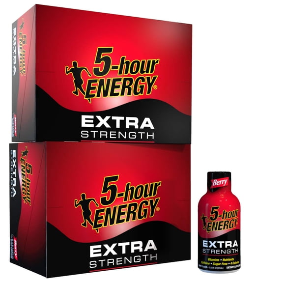 5-hour ENERGY Shot, Extra Strength, Berry, 1.93 oz, 24 Count