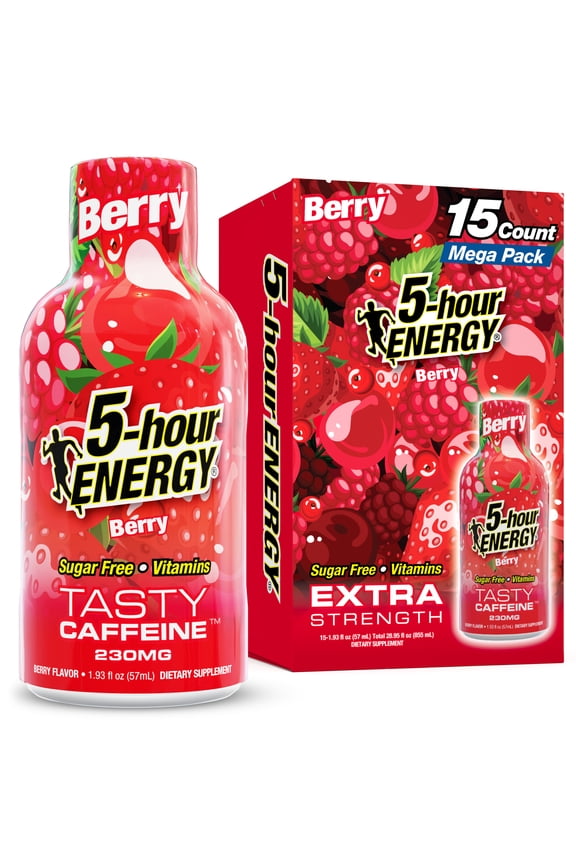 Shot, Extra Strength, Berry, 15 Count