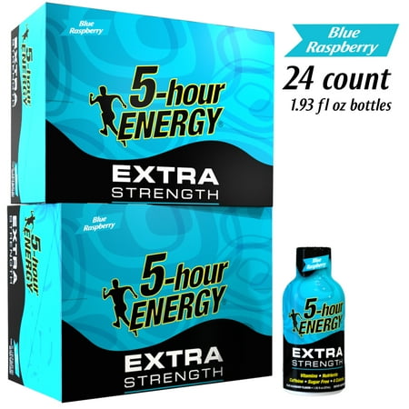 5-hour ENERGY® Shot, Extra Strength, Blue Raspberry, 1.93 oz, 24 Pack