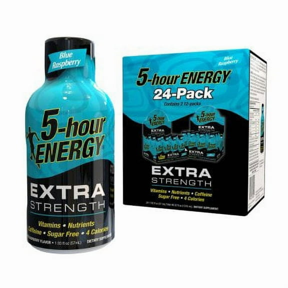 5 Hour Energy Extra Strength Blue Raspberry, 24 pk.