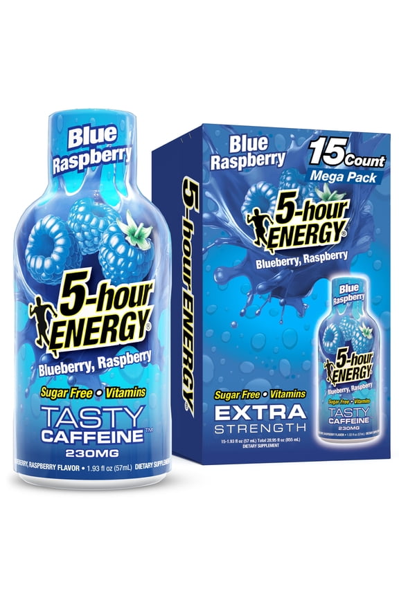Shot, Extra Strength, Blue Raspberry, 15 Count