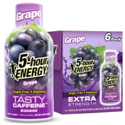5-hour ENERGY® Shot, Extra Strength, Grape, 1.93 oz, 6 Count