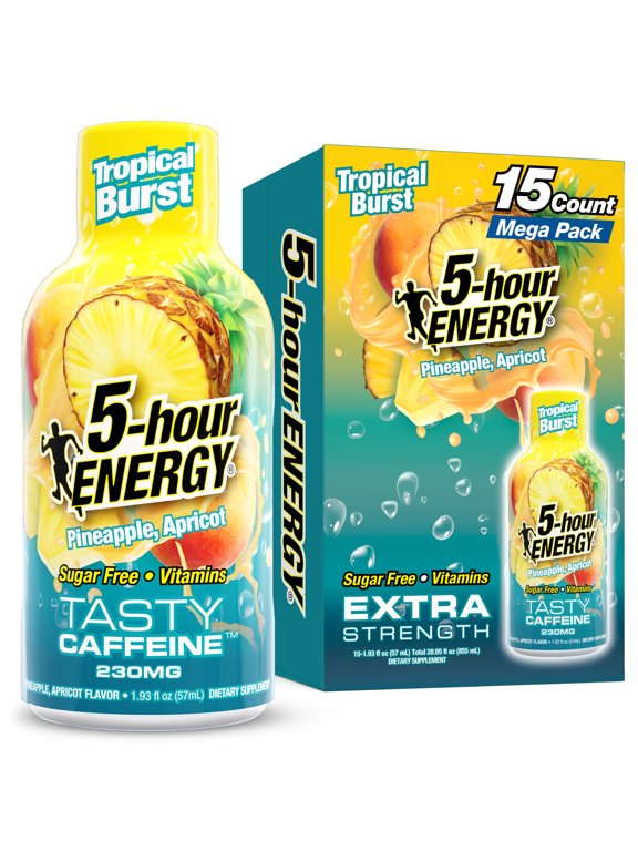 Shot, Extra Strength, Tropical Burst, 15 Count