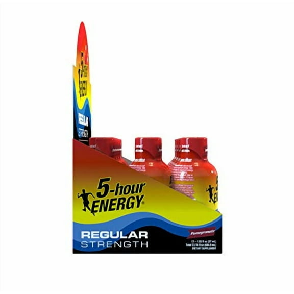 5-hour ENERGY Shot, Regular Strength Pomegranate, 1.93 Ounce, 24 Count