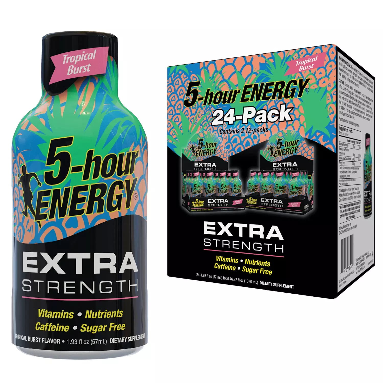 5hour Energy Shot, Extra Strength, Tropical Burst (1.93 oz., 24 ct