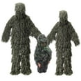 thumbnail image 1 of 5-in-1 3D Camouflage Ghillie Suit, Polyester, Includes Jacket Pants Hood Bag, for Hunting Paintball Surveillance, Lightweight, 1 of 3