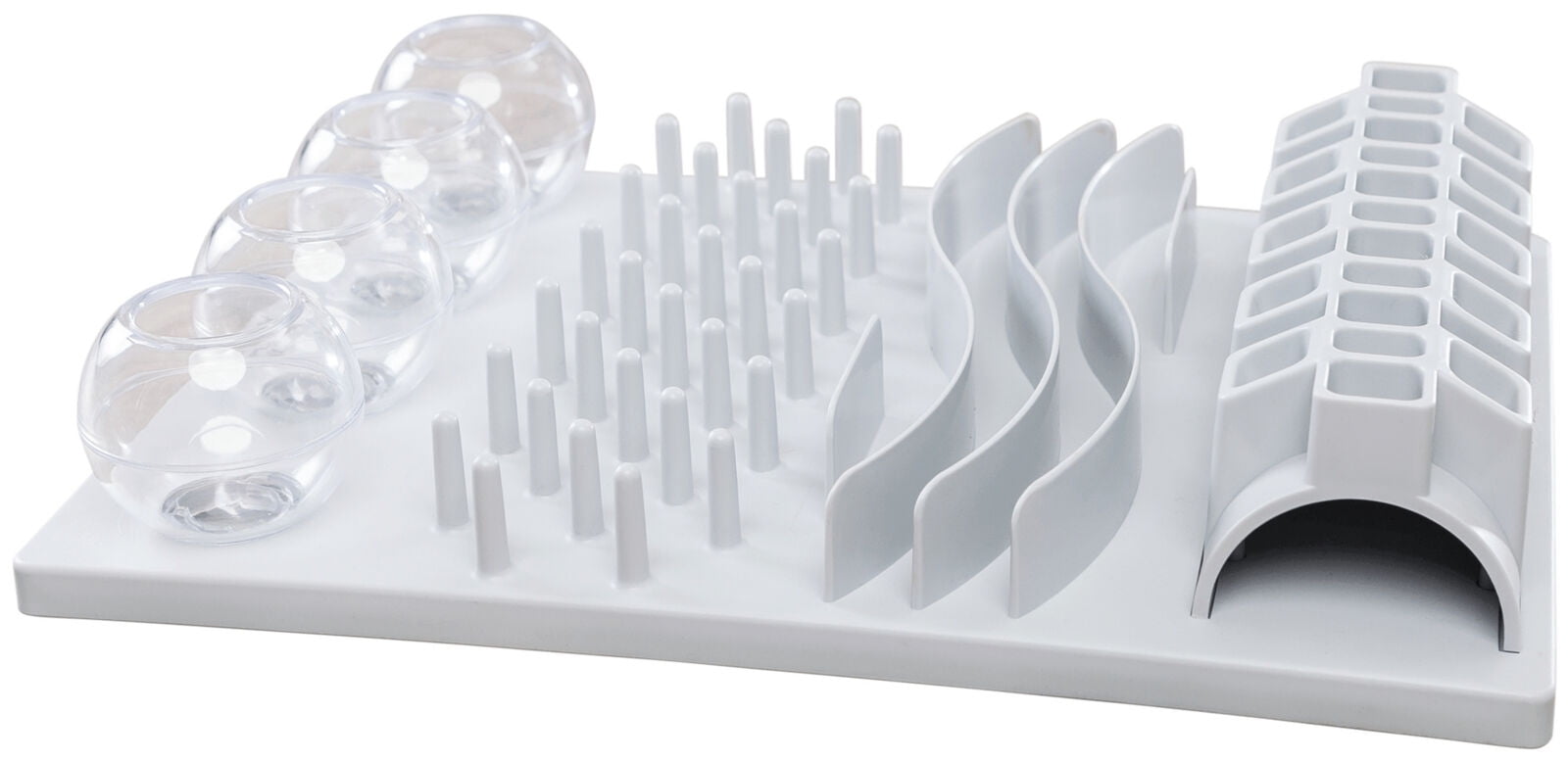 5-in-1 Activity Center - Clear plastic & White.