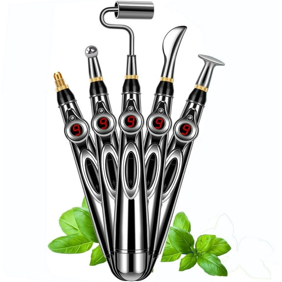 5-in-1 Acupuncture Pen, Electronic Massage Therapy Pen, Pain Relief Therapy, Meridian Energy Pulse Massage Pen