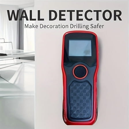 5-in-1 Advanced Wall Scanner - LCD Display & Audio Alarm, Detects Wood/AC Wires/Metal/Pipes, Depth Measurement, Portable Tool for DIY/Electricians/Plumbers